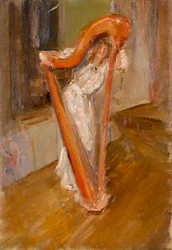 Woman with a Harp